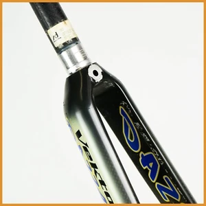 VINTAGE 1" CARBON FIBER FORK THREADLESS ROAD BIKE 700C 28" OLD 90S BICYCLE LIGHT - Imagen 1 de 8