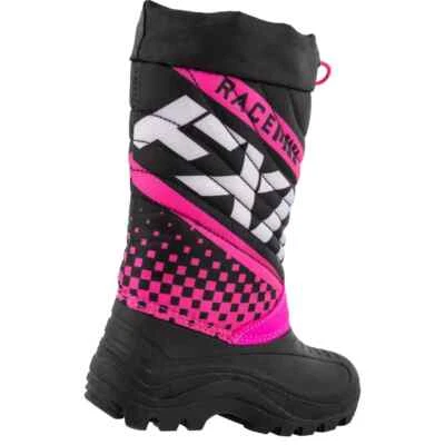 Botas de moto de nieve Open Box FXR Child Boost negras/fucsia talla 11 Foto 1 de 2