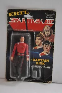 ERTL Star Trek III 1984 Capt Kirk Action Figure New Sealed - Picture 1 of 3