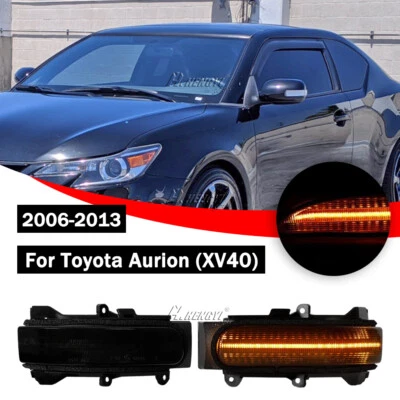 Dynamic Turn Signal Light LED Side Mirror Indicator For Toyota Aurion XV40 Smoke - image 1 of 4