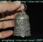 2.2' China Tibetan silver animal bird flower people bell Bell Chung chimes clock