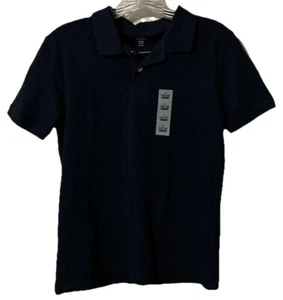 NWT old navy youth polo shirtSz L 10-12 dark navy blue Stretch flex 878 - Picture 1 of 5