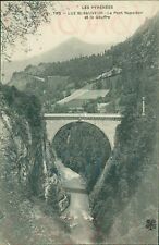 WW2 1940s Pyrenees France St Sauveur Pon Napoleon above Photogravure