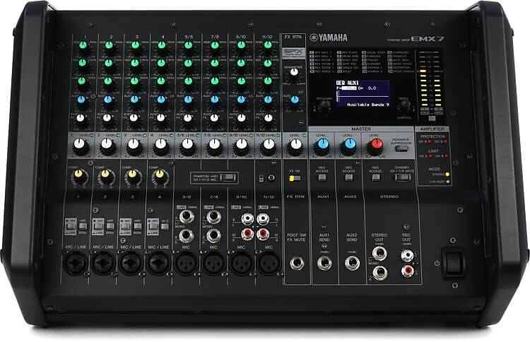 Yamaha EMX7 12-input Stereo Powered Mixer w/ DSP Effects - Image 1 of 1