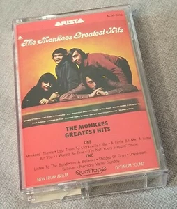 The Monkees Greatest Hits Cassette 1972 Arista Records I Wanna Be Free - Picture 1 of 5