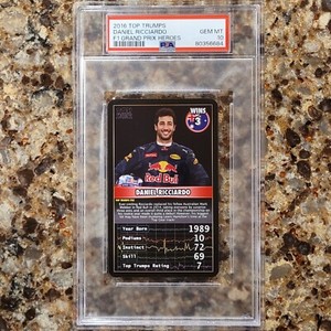 2016 Top Trumps Grand Prix Heroes Daniel Ricciardo PSA 10 GEM MT Pop 1 F1
