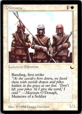 Pikemen (015) The Dark DRK MTG Magic - Image 1 of 2