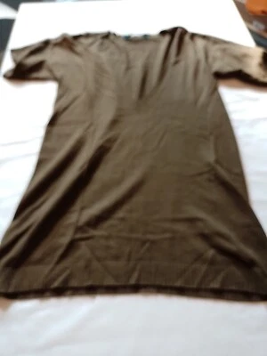 Ladies Jumper Oasis 10 V Neck Short Sleeves Green 18414 - Image 1 of 4