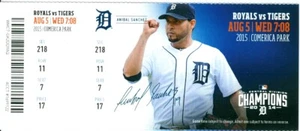 2015 Tigers vs Royals Ticket: Matt Boyd's 1st career win - Picture 1 of 1