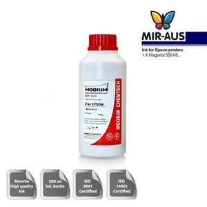 500ml Magenta dye ink for Epson 82N 73N 133 138 140 273 272 200xl 252 CISS - Picture 1 of 4