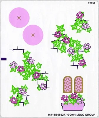 LEGO 41052 Nueva Hoja de Pegatinas Solo 100% Original Disney Princess Set Calcomanía Foto 1 de 2