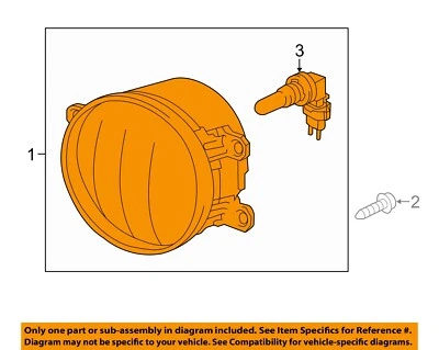 Conjunto de lámparas antiniebla faros delanteros Toyota OEM 11-20 Avalon 8121008020 Foto 1 de 2