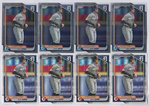 (8) Jace Jung 2024 BOWMAN PAPER + CHROME PROSPECT LOT #BCP-5 DETROIT TIGERS ⚾ - Picture 1 of 1