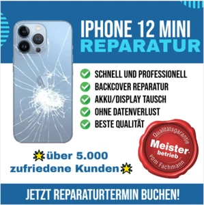 iPhone 12 Mini Backcover Reparatur LASERTECHNIK Rückseite Glas Akkudeckel - Bild 1 von 11