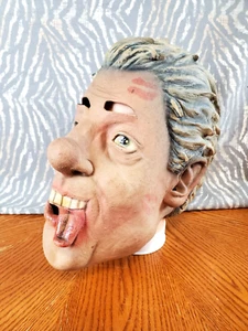 Bill Clinton Mask Vintage 1998 Vinyl Halloween Novelty by Mask Illusions Mexico - Picture 1 of 8