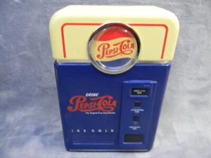 VINTAGE 1996 PEPSI-COLA PLASTIC TOY SODA MACHINE COIN SORTER BANK BY PEPSICO - Picture 1 of 8