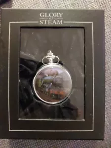 Atlas Editions Pocket Watch - Glory of Steam Flying Scotsman,SILVER PLATED - Picture 1 of 6