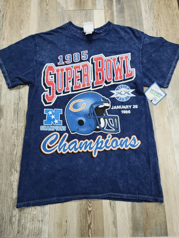 NEW Chicago Bears 1985 Super Bowl Champs '47 Vintage Tubular Men's T-Shirt SMALL Cover