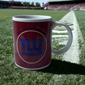 New York Giants coffee mug red w/ blue text 8 oz NFL official Cup - Picture 1 of 7
