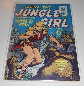 LORNA THE JUNGLE GIRL no.14 L Miller / Atlas Marvel 1954 JOHN ROMITA rare UK ED - Picture 1 of 10