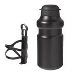 Kit Flaschenhalter IN Kunststoff + Wasserflasche Acqua Fahrrad 500ML Schwarz