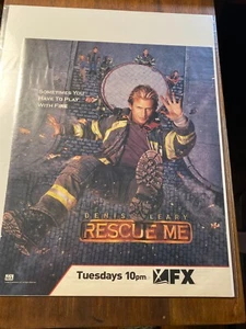 Vintage 2005 Dennis Leary Rescue Me XFX Series ad - Picture 1 of 1