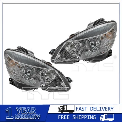 2x Conjunto de faros izquierdo derecho TYC para Mercedes-Benz C230 2008~2009 Foto 1 de 4