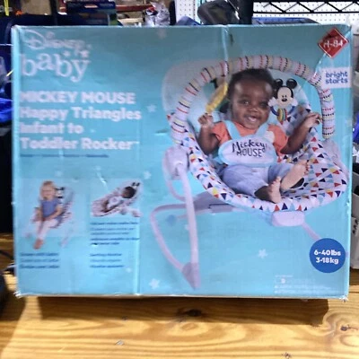 Asiento basculante Bright Starts Disney bebé Mickey Mouse bebé a niño pequeño - nuevo en caja Foto 1 de 4