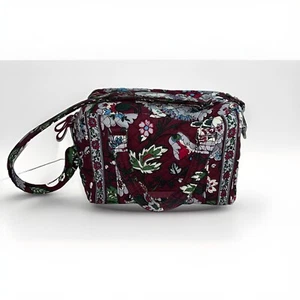 NEW WOT Vera Bradley Bordeaux Blooms Iconic 100 Handbag Removable ADJ Strap - Picture 1 of 7