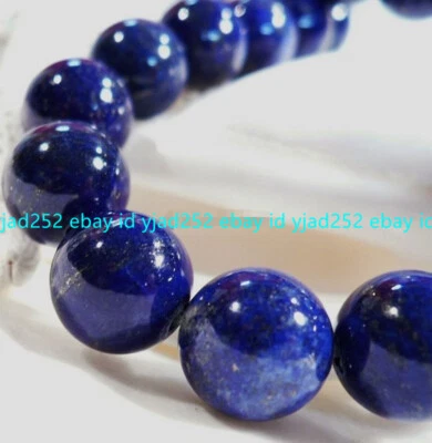Huge 14/16/18/20mm Natural Blue Lapis Lazuli Gemstone Round Loose Beads 15'' AAA - Image 1 of 4