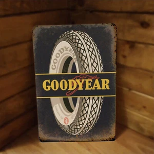 Vintage Style Goodyear Reifen Auto Service Shop Metall Garage Schild NEU 12x8 - Bild 1 von 1