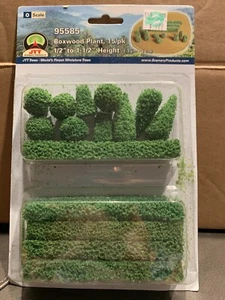 JTT PRODUCTS #95585 15 Buchsbaum Pflanzen - verschiedene Größen H.O.1:87 - Bild 1 von 1