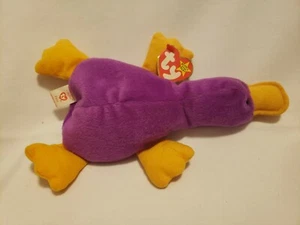 Patti the Platypus Rare Beanie Baby Original 1993 with Tags & PVC Pellets - Picture 1 of 12