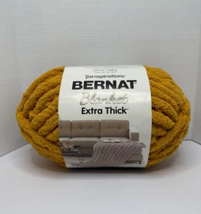 Bernat Blanket Extra Thick Yarn 72yd 21.2oz Jumbo 7 - Gold / Lot# 131302 - Picture 1 of 7