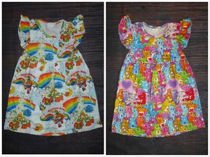 Boutique Rainbow Brite Care Bears Girls Sleeveless Dress - Picture 1 of 11