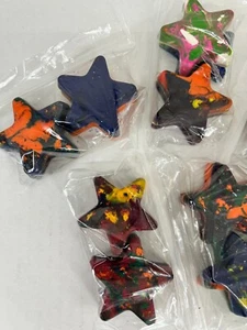 Selbstgemachter Buntstift Riesensterne Menge 4 zufällige Sterne - Partygeschenk B - Tag - Bild 1 von 3