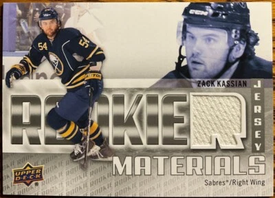 2011-12 Upper Deck Rookie Materials Zack Kassian #RM-ZK Buffalo Sabres - Image 1 of 2