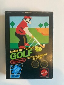Golf NES &ndash; Mattel PAL B &ndash; Rare 5-Screw Cartridge &ndash; Complete in Box with Manual