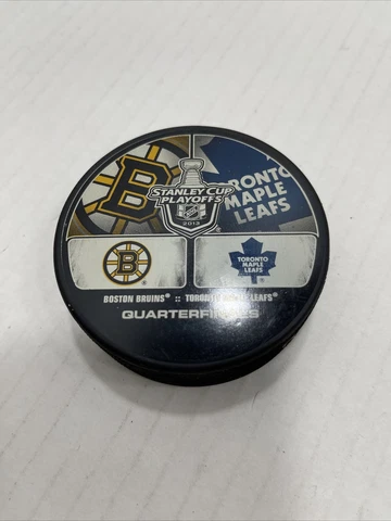 2013 Stanley Cup Playoffs Boston Bruins Vs Toronto Maple Leafs Official Puck Cover