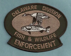DELAWARE DIVISION OF FISH & WILDLIFE SHOULDER PATCH BROWN - Picture 1 of 1