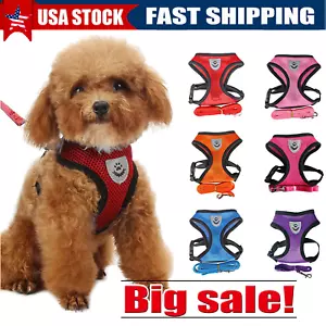 Imbracatura per Cani Gatti Gilet Controllo Regolabile Cani Riflettente S M L XL Guinzaglio - Foto 1 di 22