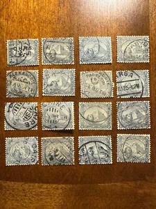 EGYPT 1902 5m CHALK MULTIPLE SPHINX STAMPS WITH CANCELLATION AND OHHS O/P - Picture 1 of 3