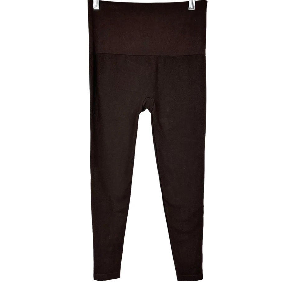 Breezies Mujer Pull-on Algodón Sin Costuras Leggings Pantalón Grano Cacao Talla Mediana Foto 1 de 2