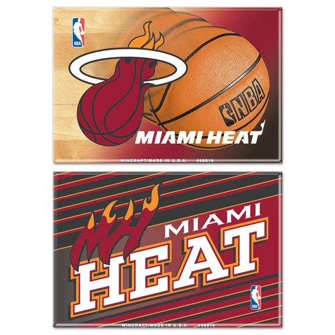 Miami Heat Wincraft NBA 2x3 Magnet Set 2pc Cover