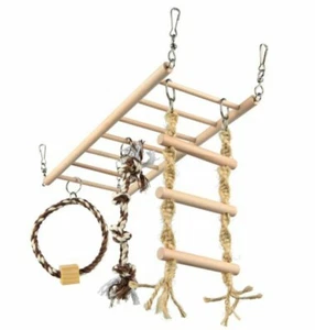Hängeleiter/ Klettergerüst für Kleintiere/ Vögel - Bild 1 von 4