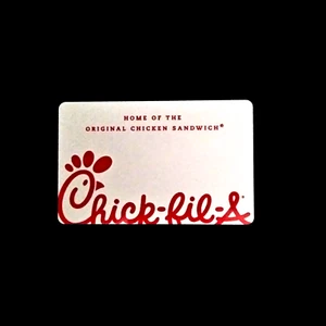 Chick-Fil-A Oficial White on Red Logo NEW 2010 COLLECTIBLE GIFT CARD $0 #6160 - Picture 1 of 1