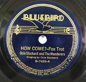 Ocie Stockard – How Come? / Same Thing All The Time ~ 1937 Western Swing Rare - Picture 1 of 4