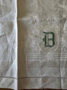 Toalla de té vintage. 29"x16. Toalla para invitados grande D MCM paño de cocina - Imagen 1 de 8
