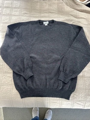 Tricots St Raphael Sweater For Sacks 5th Avenue Grey Wool Sweater Large - Image 1 of 4