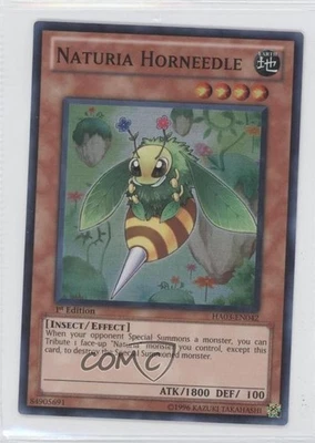 Naturia Horneedle 1st Ed. YuGiOh Hidden Arsenal 3 #HA03-EN042 2010 - Image 1 of 2
